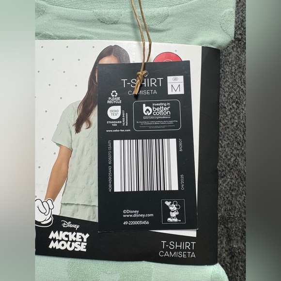 *Mickey Mouse Disney Ladies Top Size Medium Textured New With Tags - Picture 5 of 7